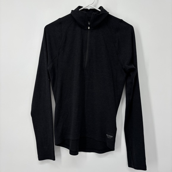 Beyond Clothing Jackets & Blazers - Beyond Clothing 1/4 Zip Base Layer Jacket Womens Size Small Black Seattle WA‎